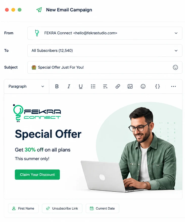 FEKRA Connect Email Campaign